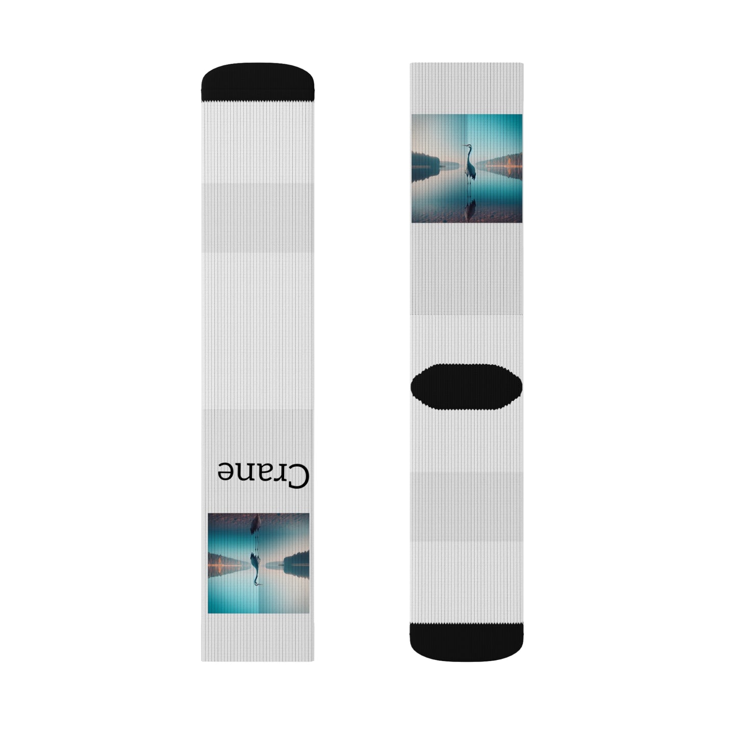 Sublimation Socks - Crane Bird