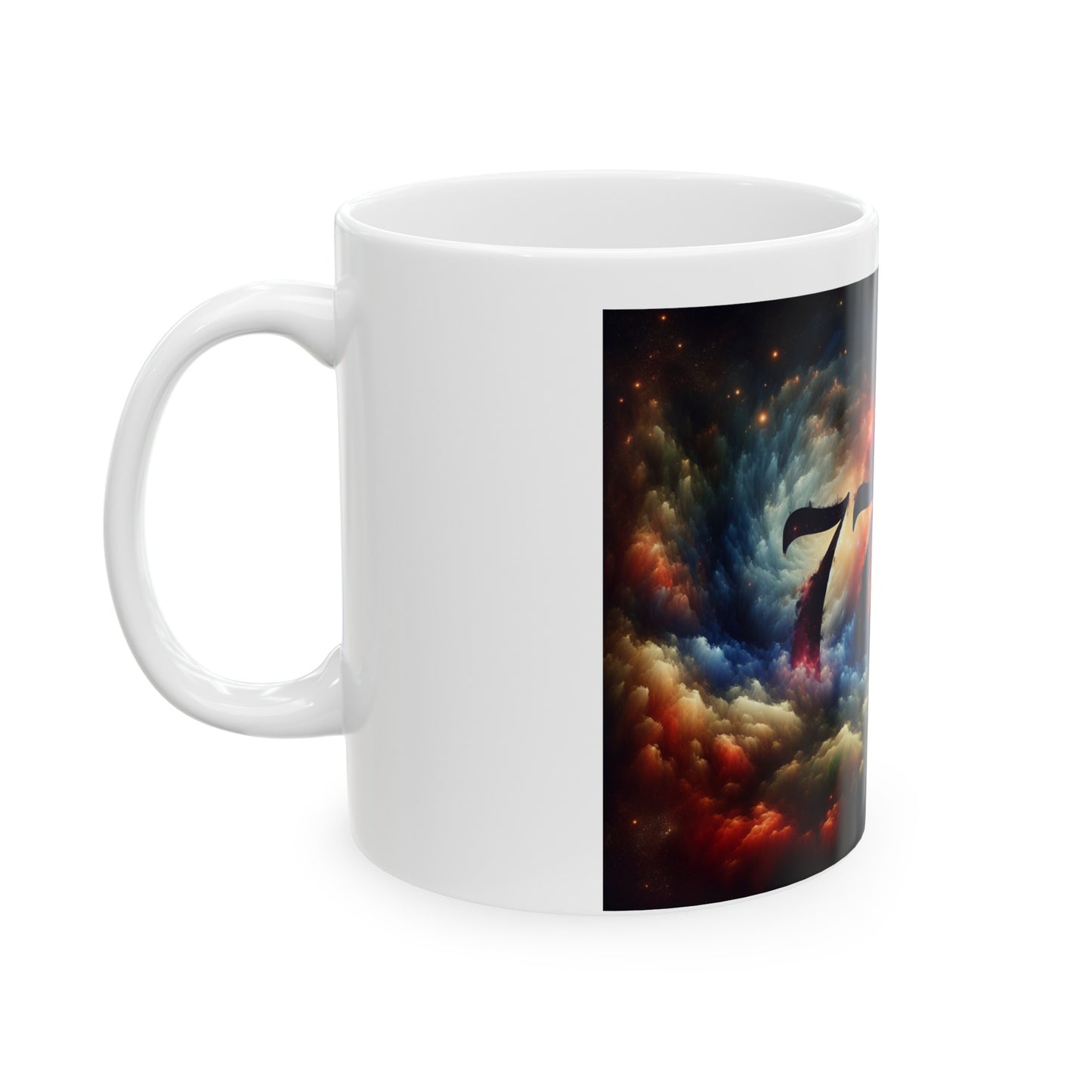 Ceramic Mug, (11oz, 15oz) Angel Number 77