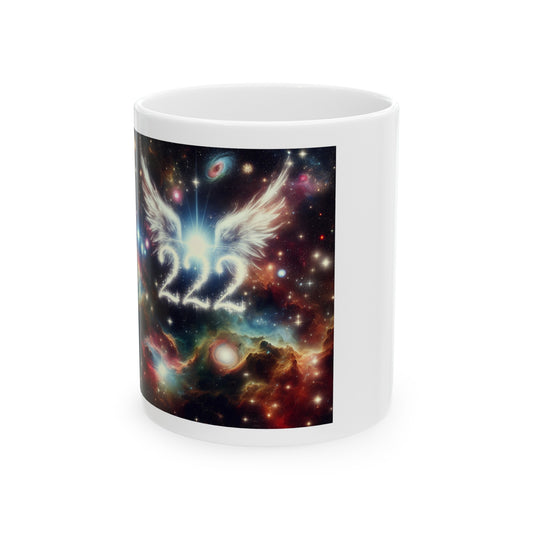 Ceramic Mug, (11oz, 15oz) Angel Number 222