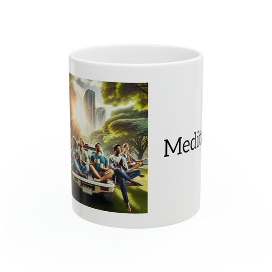 Meditation - Ceramic Mug, 11oz