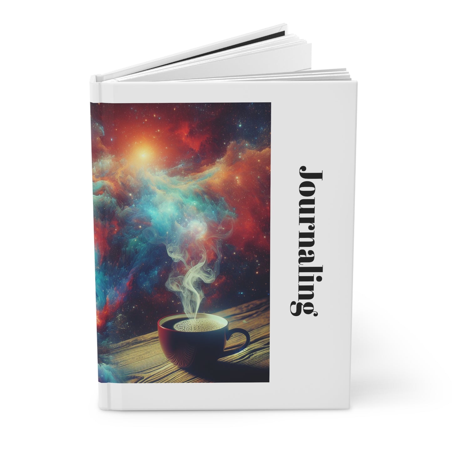 The Universe & Coffee Journal -Hardcover Journal Matte