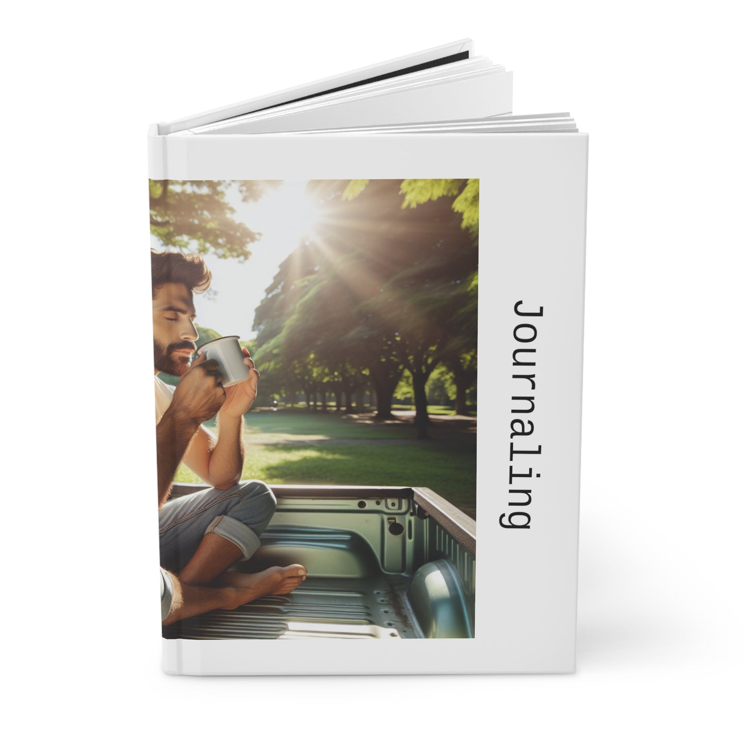 Meditation In a Truck - Hardcover Journal Matte